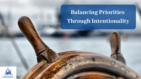 Balancing Priorities Through Intentionality - Blog Post Banner